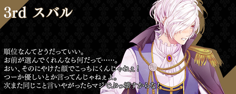 Diabolik Lovers Chaos Lineage キャラクター人気投票結果